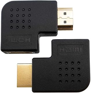 【左右2個セット】HDMI ver1.4対応 L型変換 コネクタ 左向き HDMI延長プラグ HDMI オス→メス エスエスエーサービス SHDM-HDMFLRL