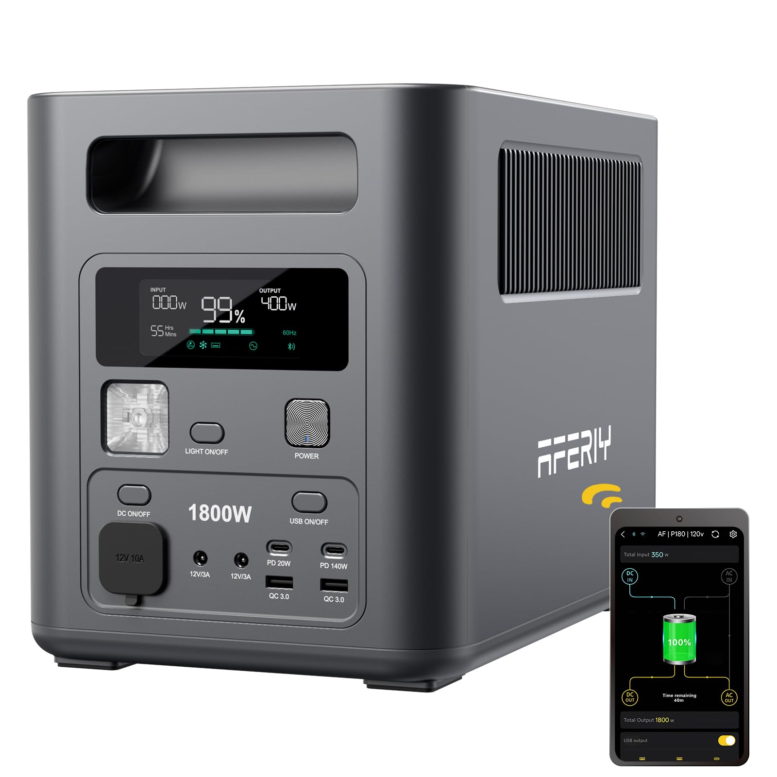 AFERIY 1800W 1024Wh Portable Power Station
