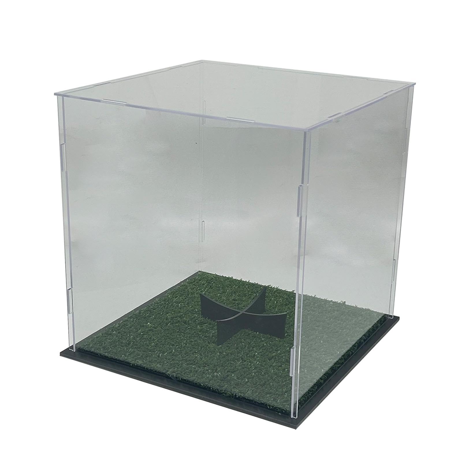 Caja Acrílica Expositora Balón Contenedor Soporte Acrílico Protección Polvo Exhibición Adecuada para Deportistas Decoración de Hogar Espacios Comercia