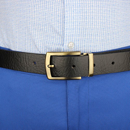 Image of ZORO formal /casual black genuine leather belts for mens- 1 year guarantee, Gift for gents