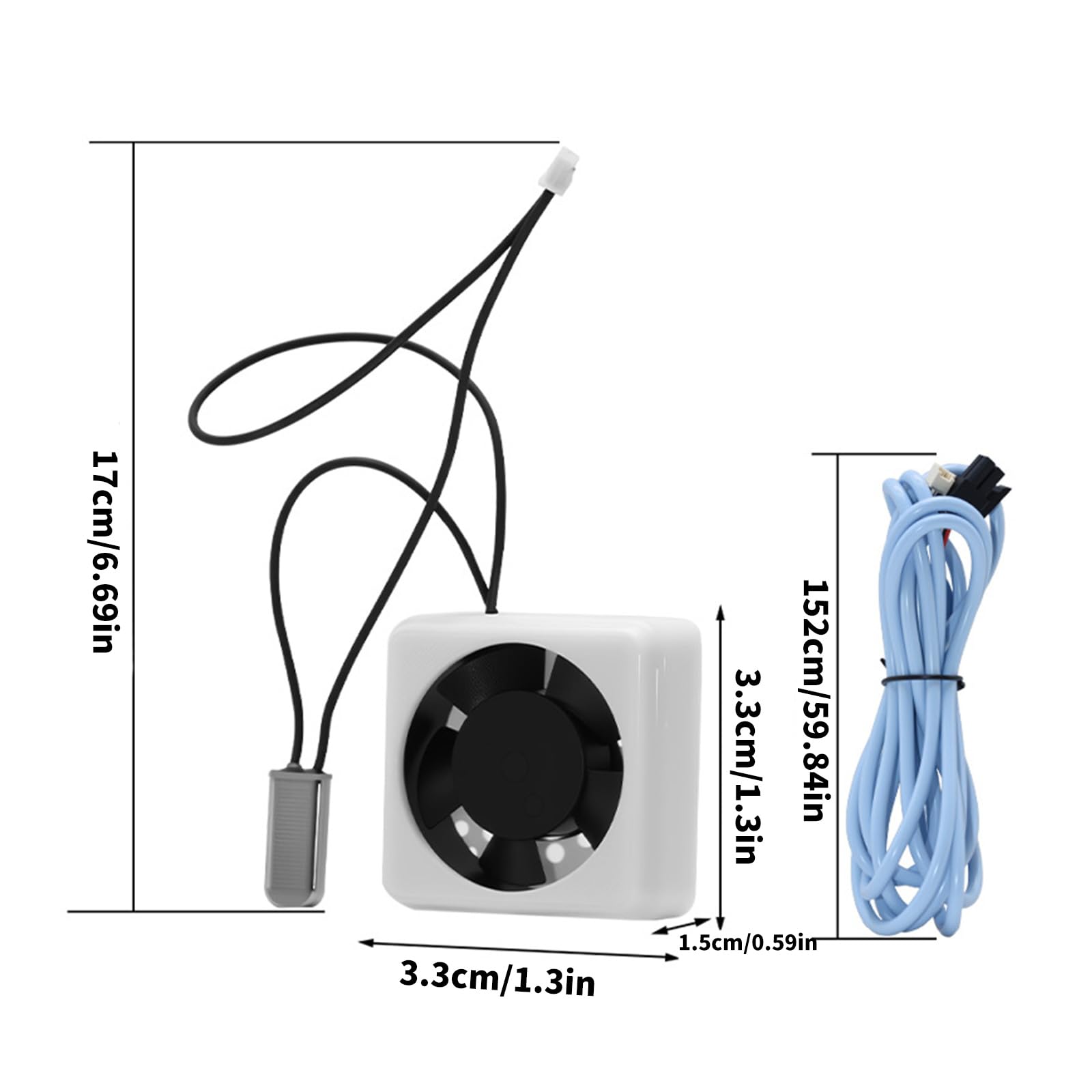 Gruppo ventola di raffreddamento per estrusore per riparazione stampante 3D, modulo ventola con sonda da 24 V con cuscinetto a sfera per attività di manutenzione della stampante