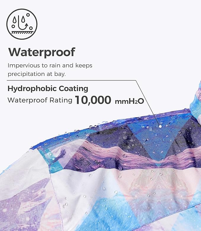 Image of Wantdo Women's Mountain Waterproof Ski Jacket Windproof Rain Jacket Winter Warm Hooded Coat