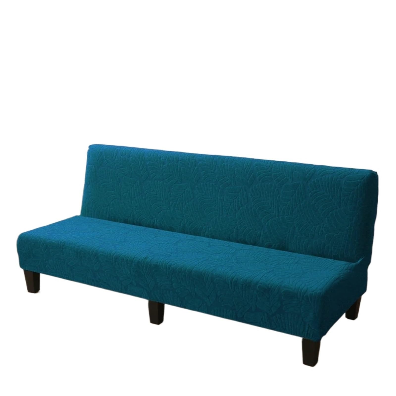 GCYEIDMA Armless Sofa Slipcover Armless Sofa Bed Cover Stretch Protector Spandex Jacquard Fabric Covers(Color 10,L)