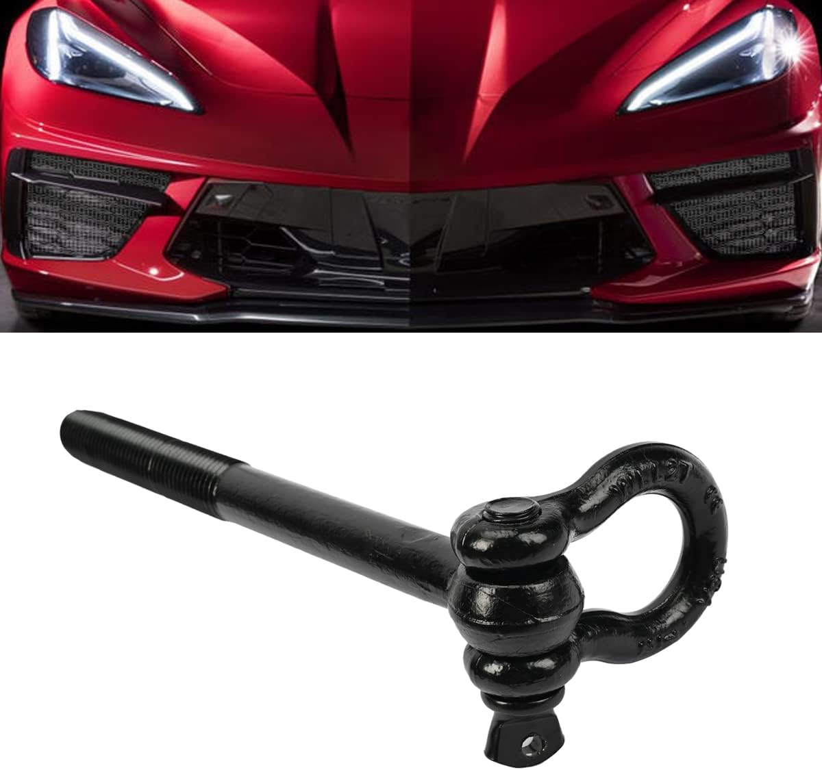 BILLFARO Tow Hook, Front Rear Bumper Mid Engine Anodized