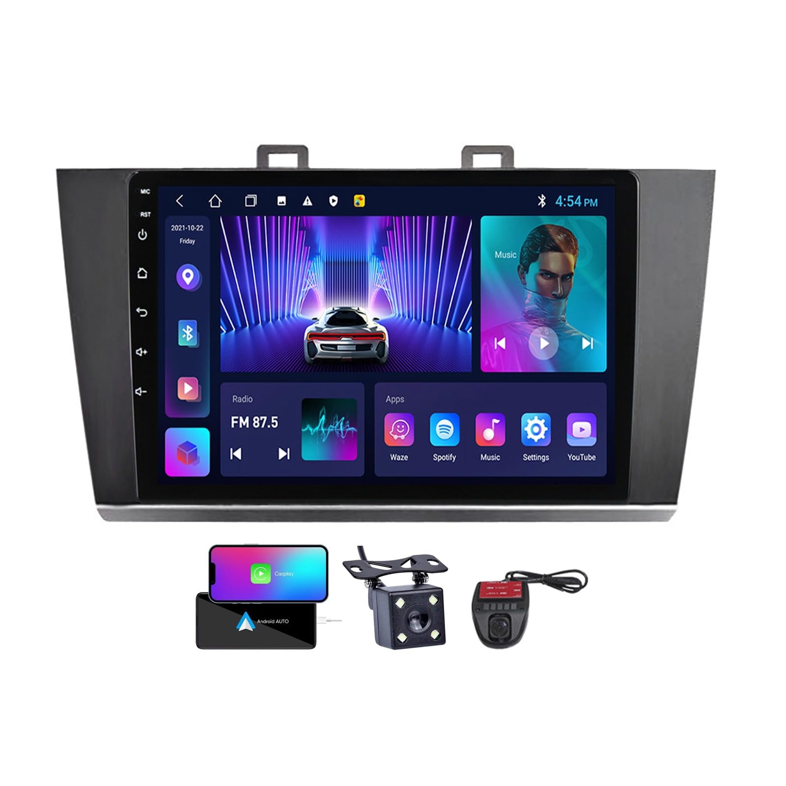 Autoradio Android 13 Subaru Outback 2014-2018 tactile 9" CarPlay
