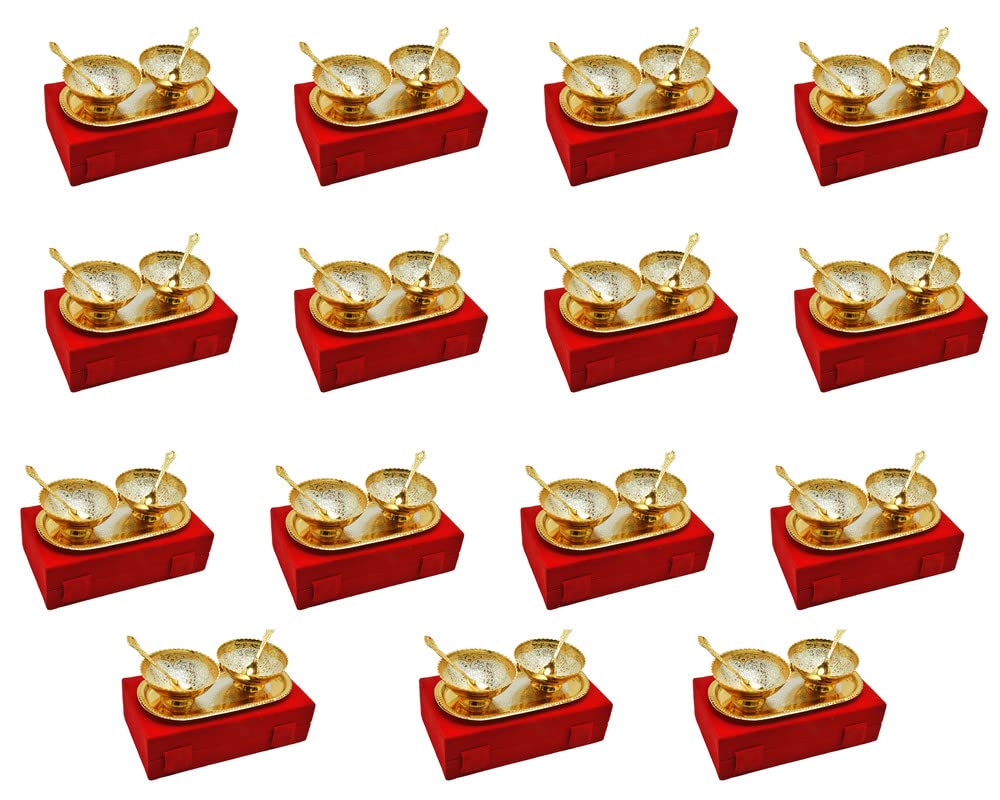 Jaipur Ace Gold & Silver Plated Bowl Set - Diwali Gift -24