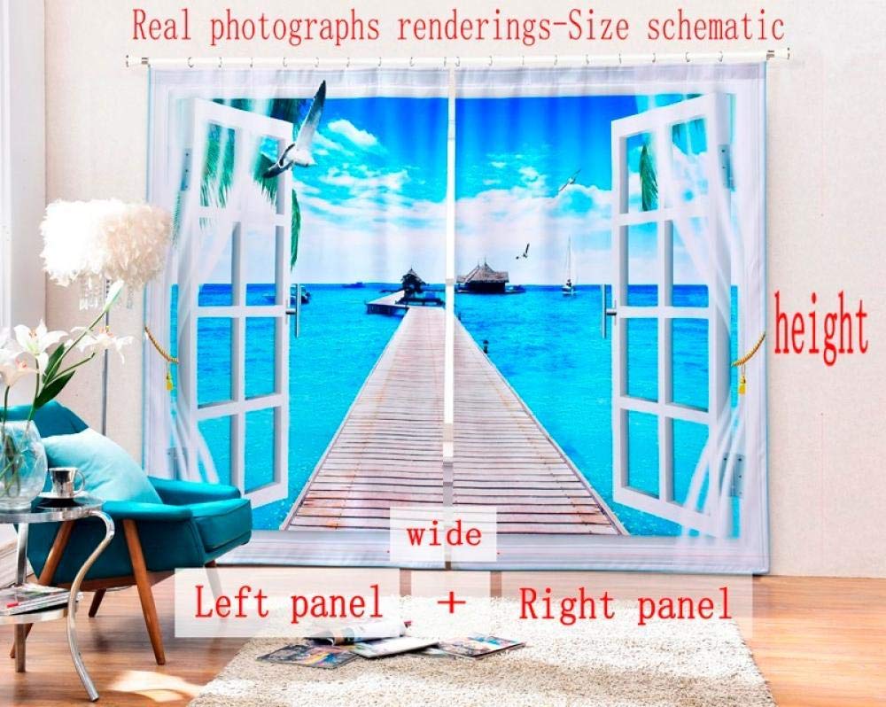 Vorhang Blickdicht Mädchen Schmetterling 2er Set Gardine Polyester Thermovorhang Lichtdicht Verdunkelungsvorhang mit Haken für Schlafzimmer Kinderzimmer Wohnzimmer Dekoration 150x166cm