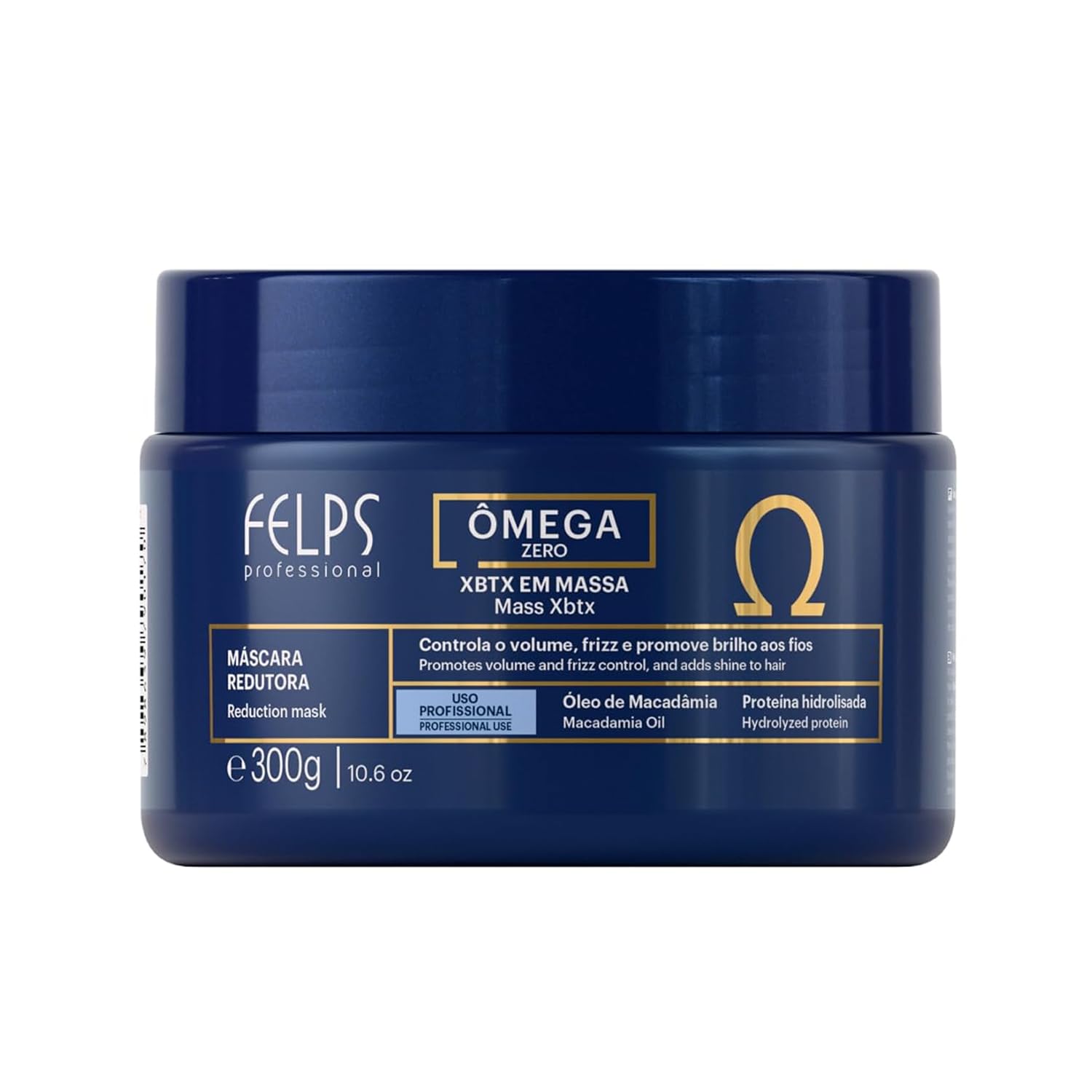 Felps Professional Omega Zero XBTX | Maschera per capelli lisci, 300 g.