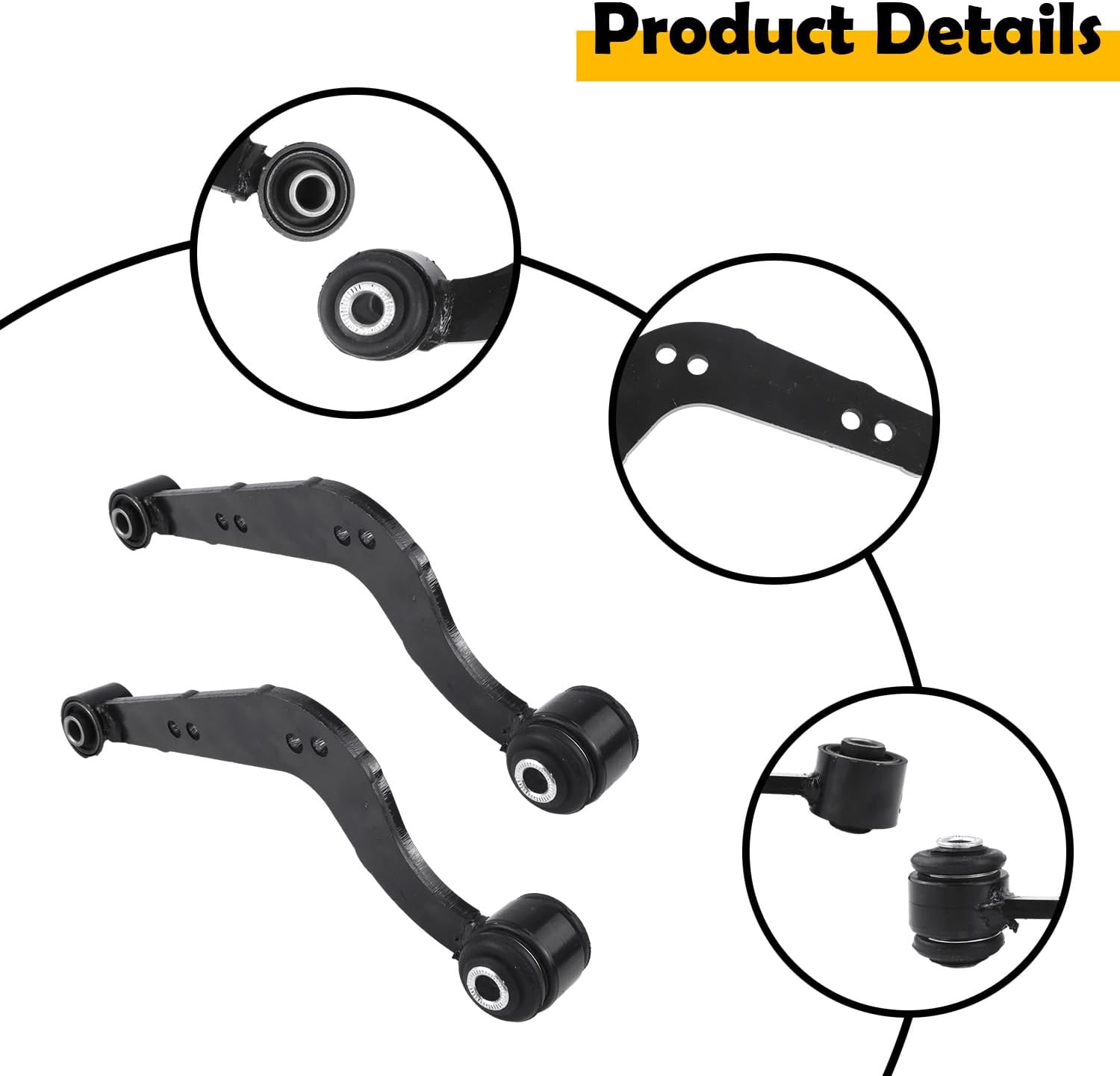 48790-42020, 48770-42040 Adjustable Rear Camber Control Arms Compatible with Toyota RAV4 2006–2018, Lexus NX200t/NX300/NX300h 2015–2021