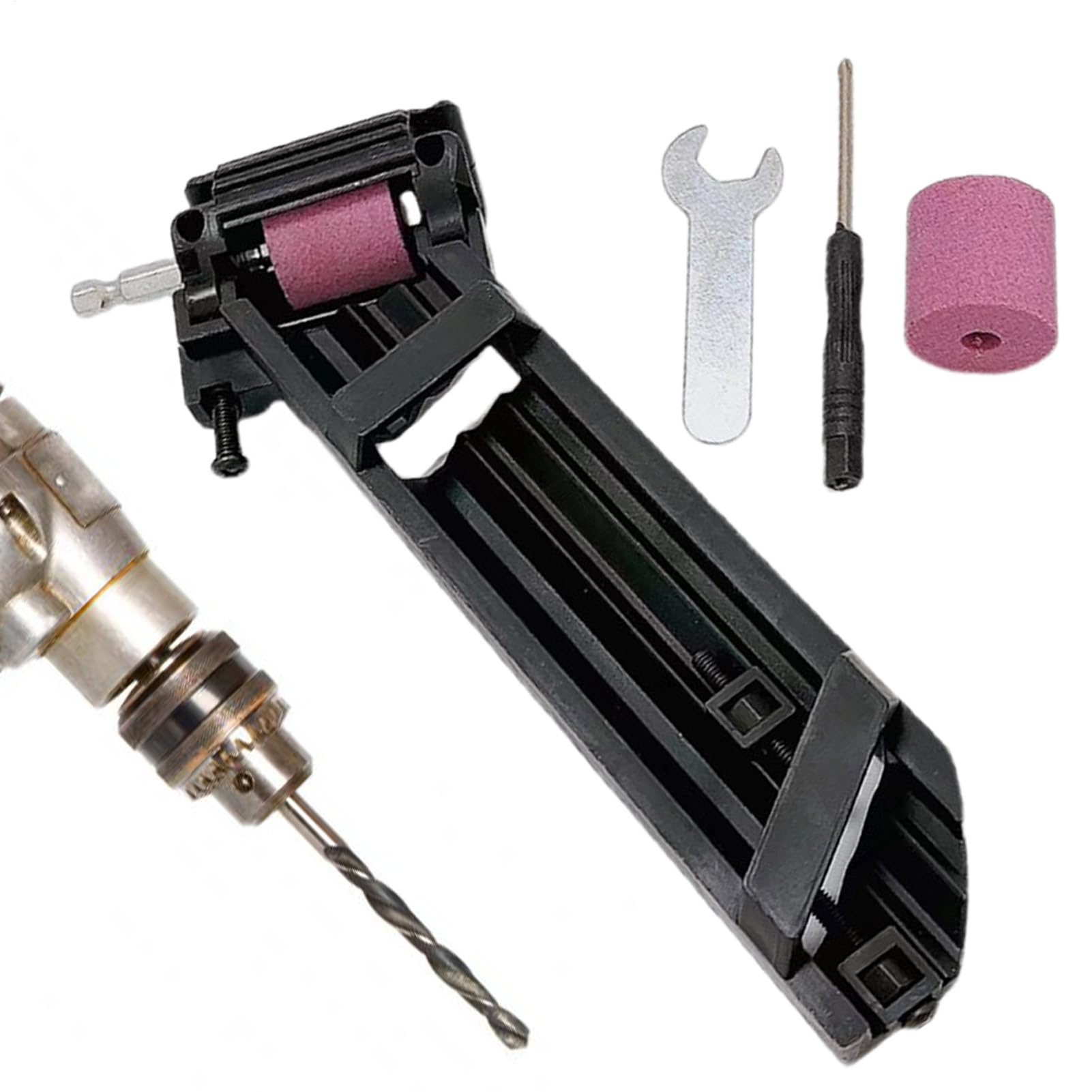 Afilador de Brocas con Amoladora Máquina Afiladora Para Mechas Y | Utensilio De Rectificado De Rendimiento Eficaz para Oficina, Taller, Cocina, Jardín, Carpintería, Industria