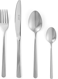 Russell Hobbs Vienna Cutlery Set 24-Piece Stainless Steel Cutlery Set for 6 People, Vienna Cutlery Set with Knives, Forks, Teaspoons & Tablespoons, Mirror Polished & Dishwasher Safe