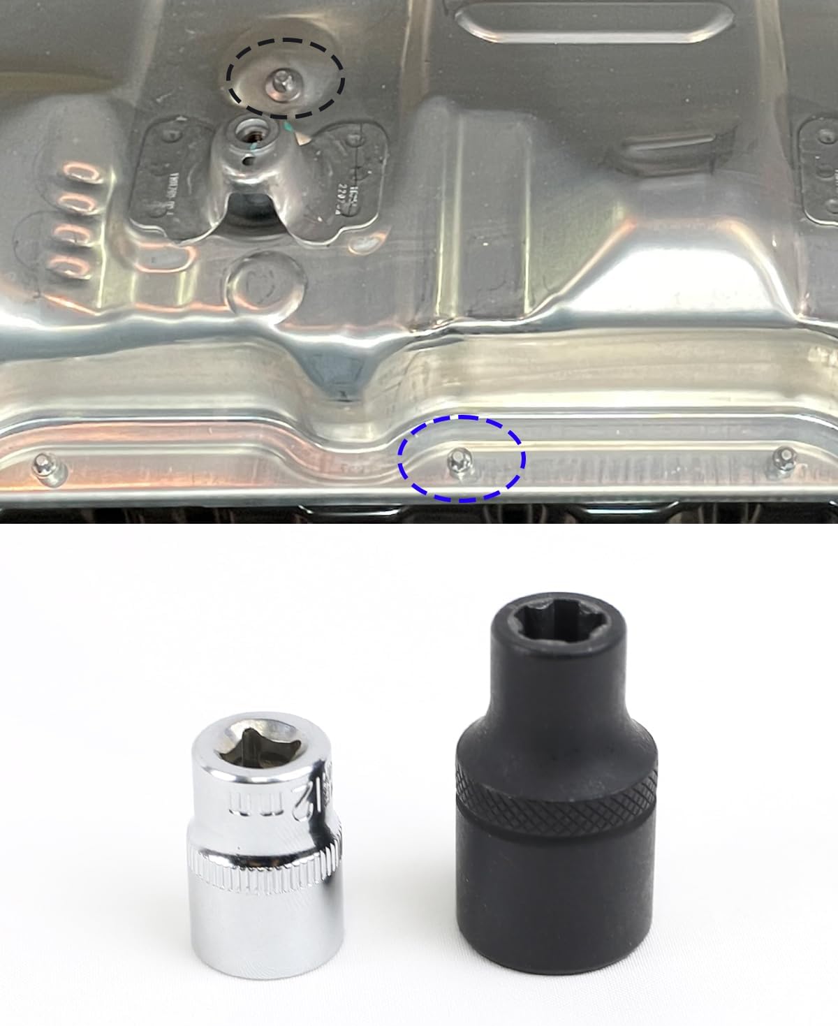 5-Teeth Battery Pack Cover Removal Socket Tool Compatible with Tesla Model Y 3 S X, Specialty Wrench for Electric Vehicle Battery Case Lid