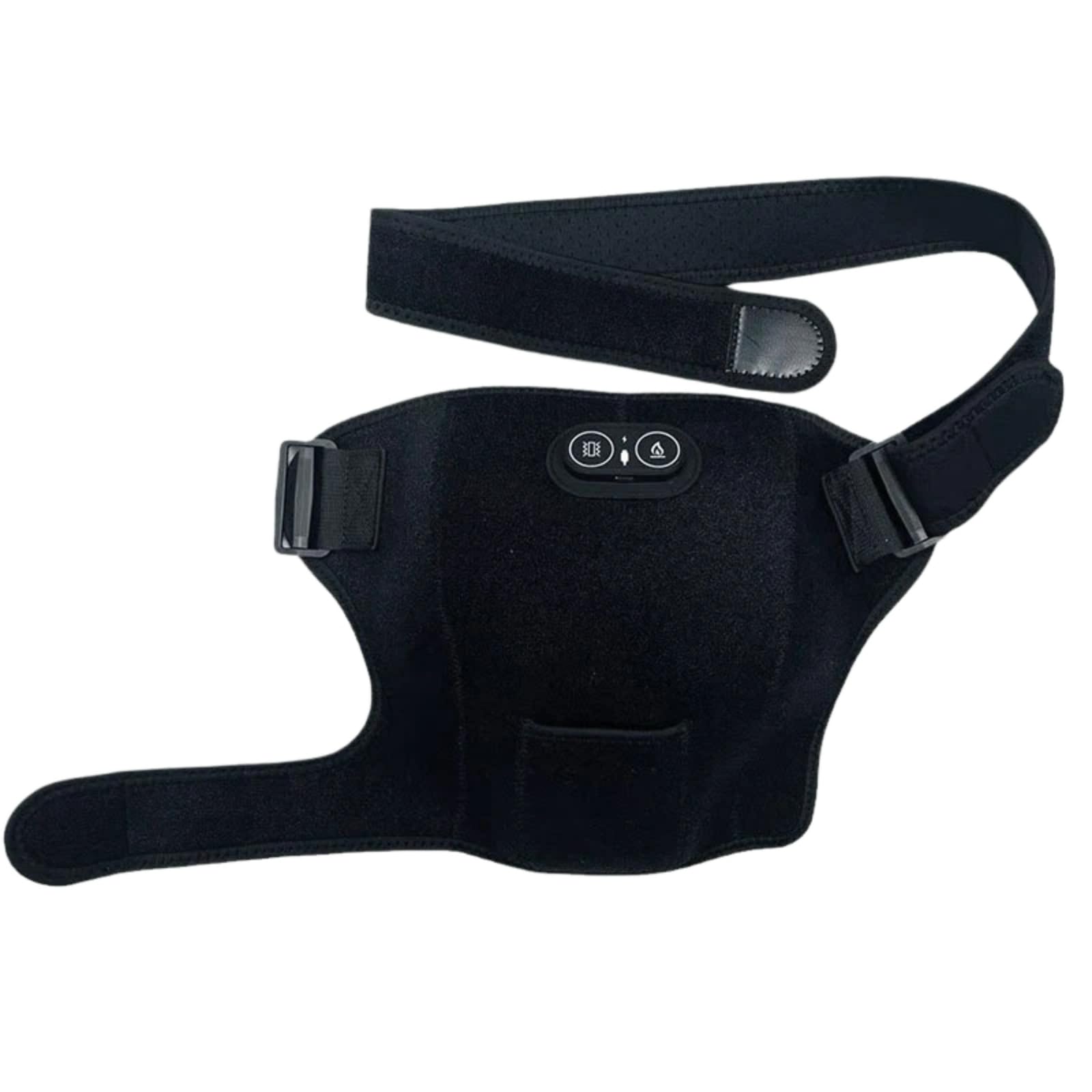 Hombrera térmica con masaje, envoltura de hombro ajustable de 3 niveles con calefacción eléctrica, almohadilla de apoyo de hombro recargable por USB para aliviar el dolor y relajación muscular