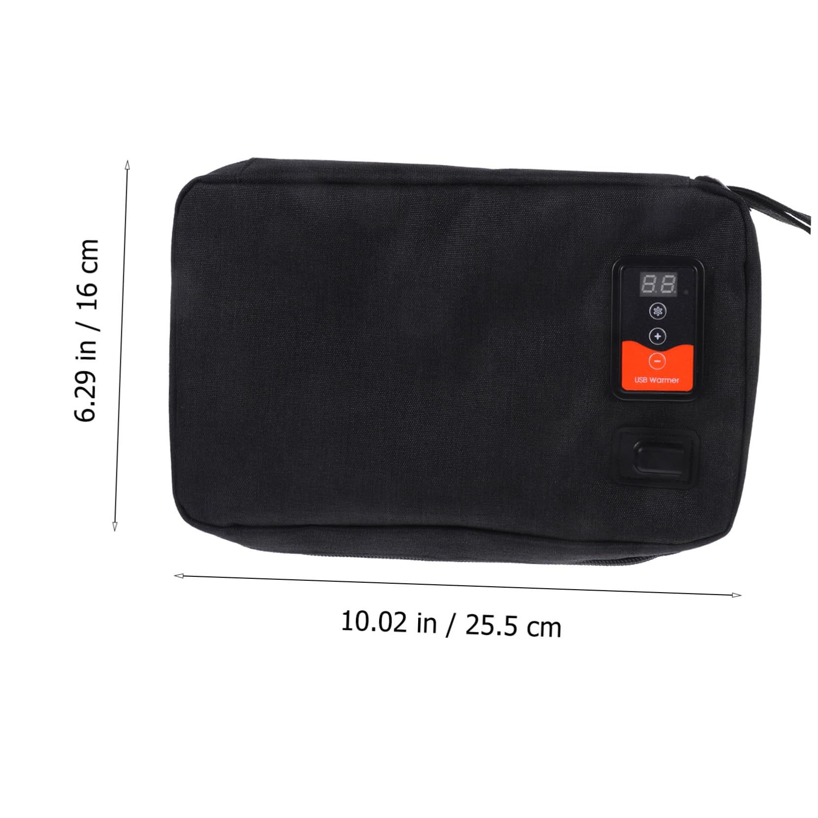 USB Feuchttuchwärmer für Babys, Tragbarer Wärmespender Schwarz | Indoor und Outdoor, Kapazität für 20–80 Einmal Wischtücher, Neopren mit Polyester und Elektrischen Elementen