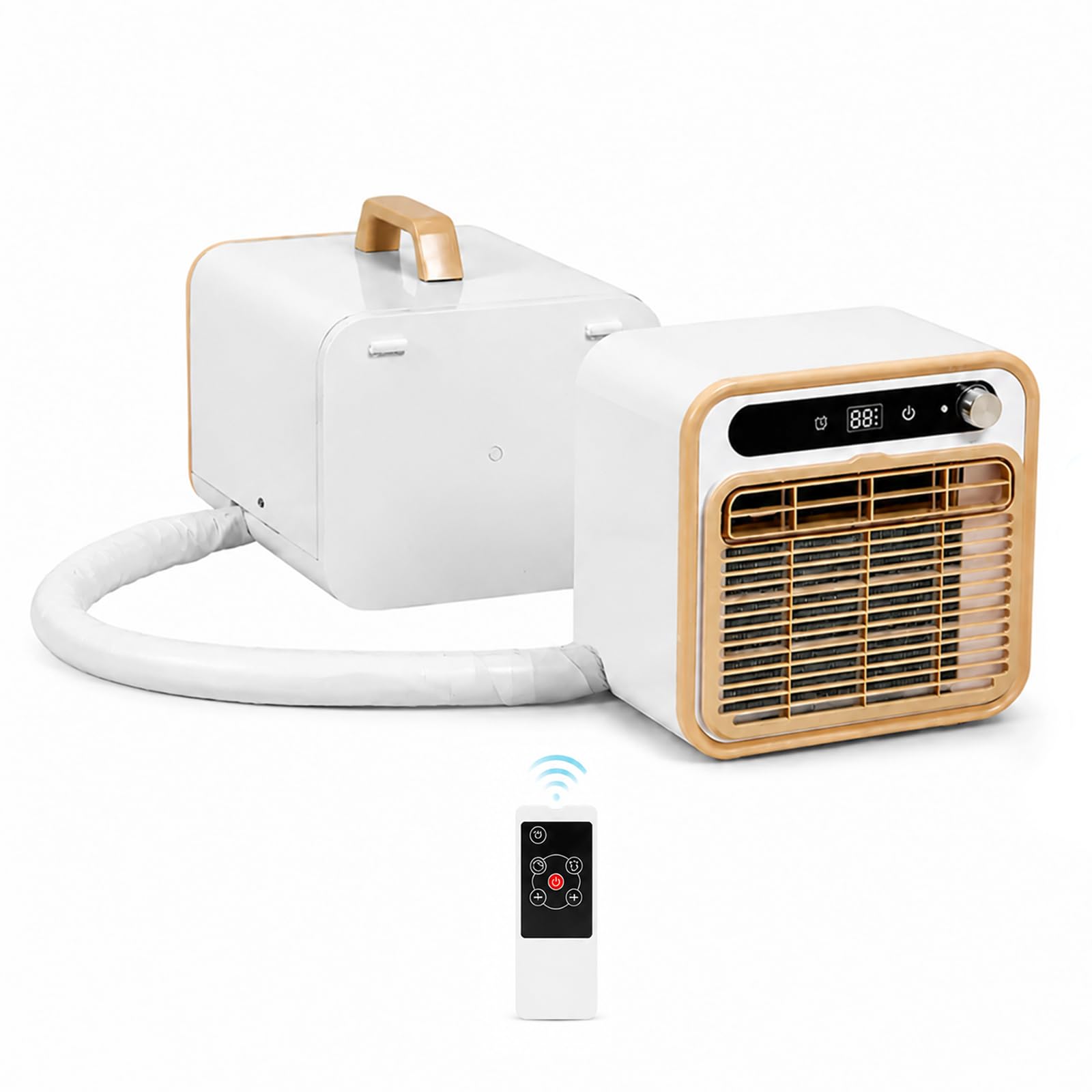 MESCXTY 5000 BTU Portable Air Conditioner, Camping Conditioner 1.5m | Split Structure, No Water Needed Tent AC Unit & for Room Office Outdoor, with 1m/1.5m/2m Connecting Pipe