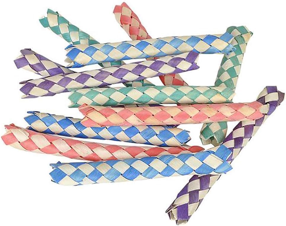 Miniatura 4 de The Dreidel Company Trampas clásicas para dedos, juguetes de bambú chinos, colores surtidos, 5 pulgadas (paquete de 24)