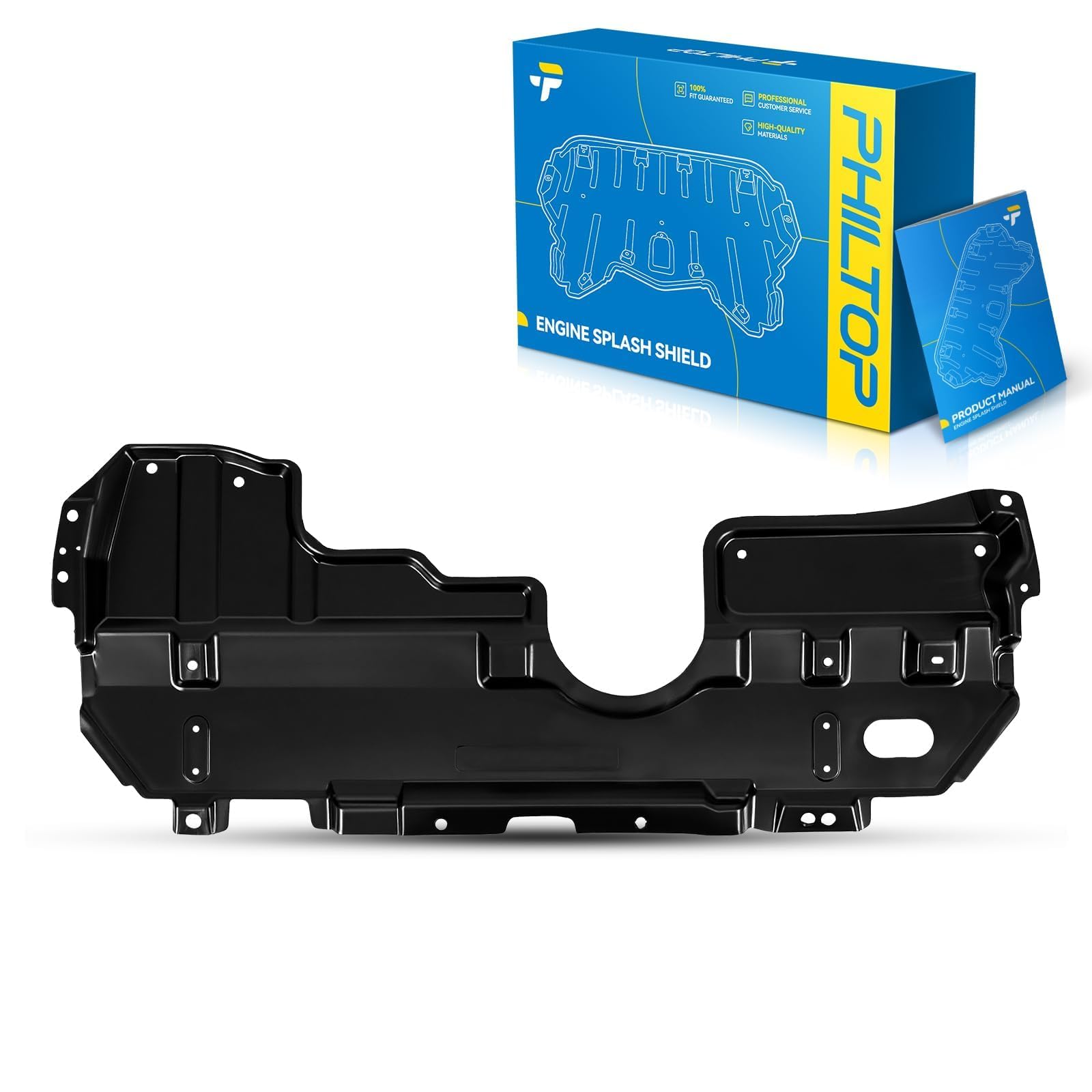 PHILTOP Engine Splash Shield Compatible with 2008-2015 Scion xB, 1Pc