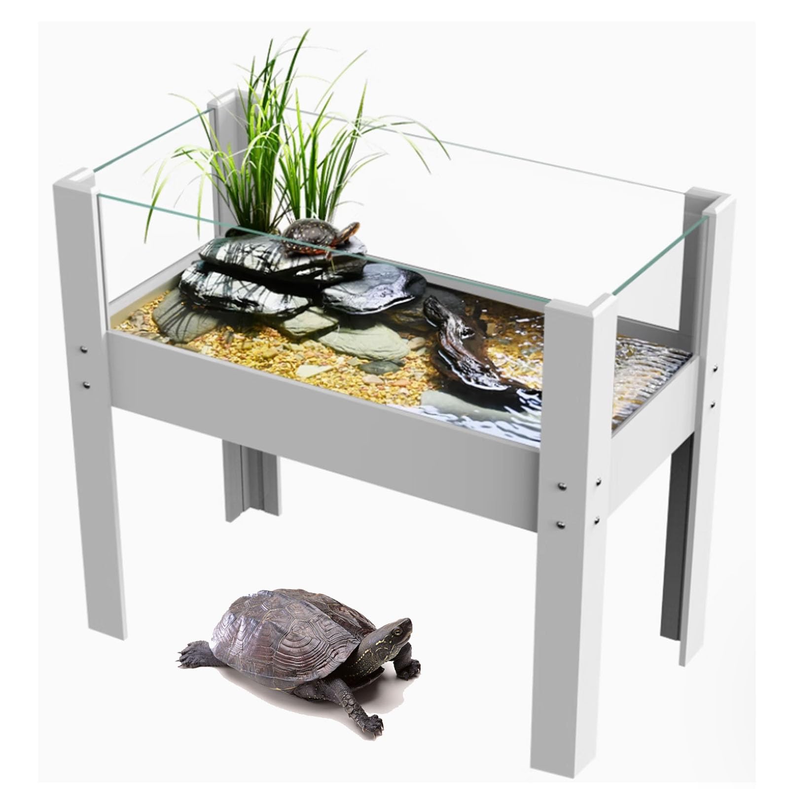 Amazon | タートルボックス テラリウム 飼育ボックス 木製飼育ケージ