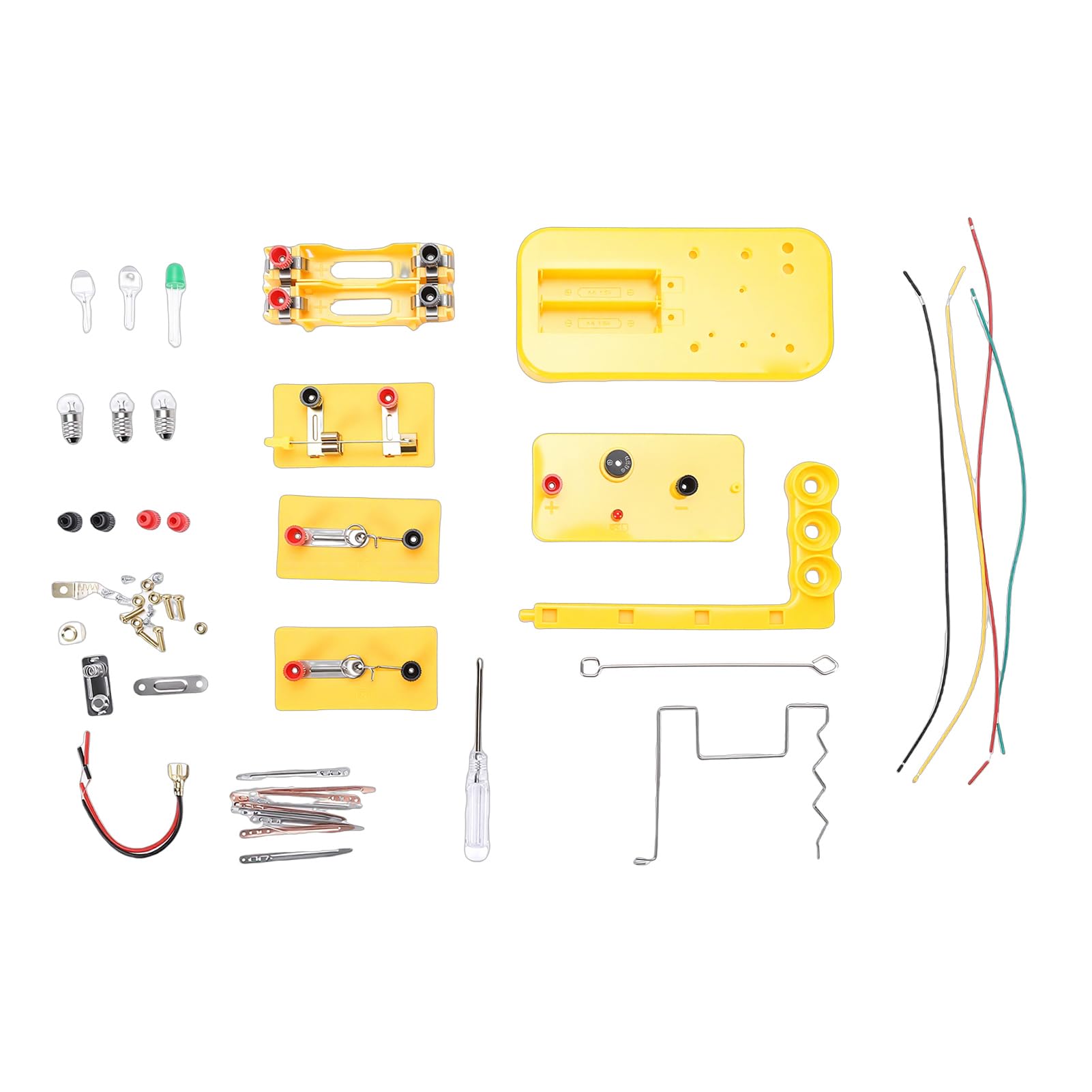 Juguete científico STEM kit de experimentos de circuito elemental con soporte de batería 7