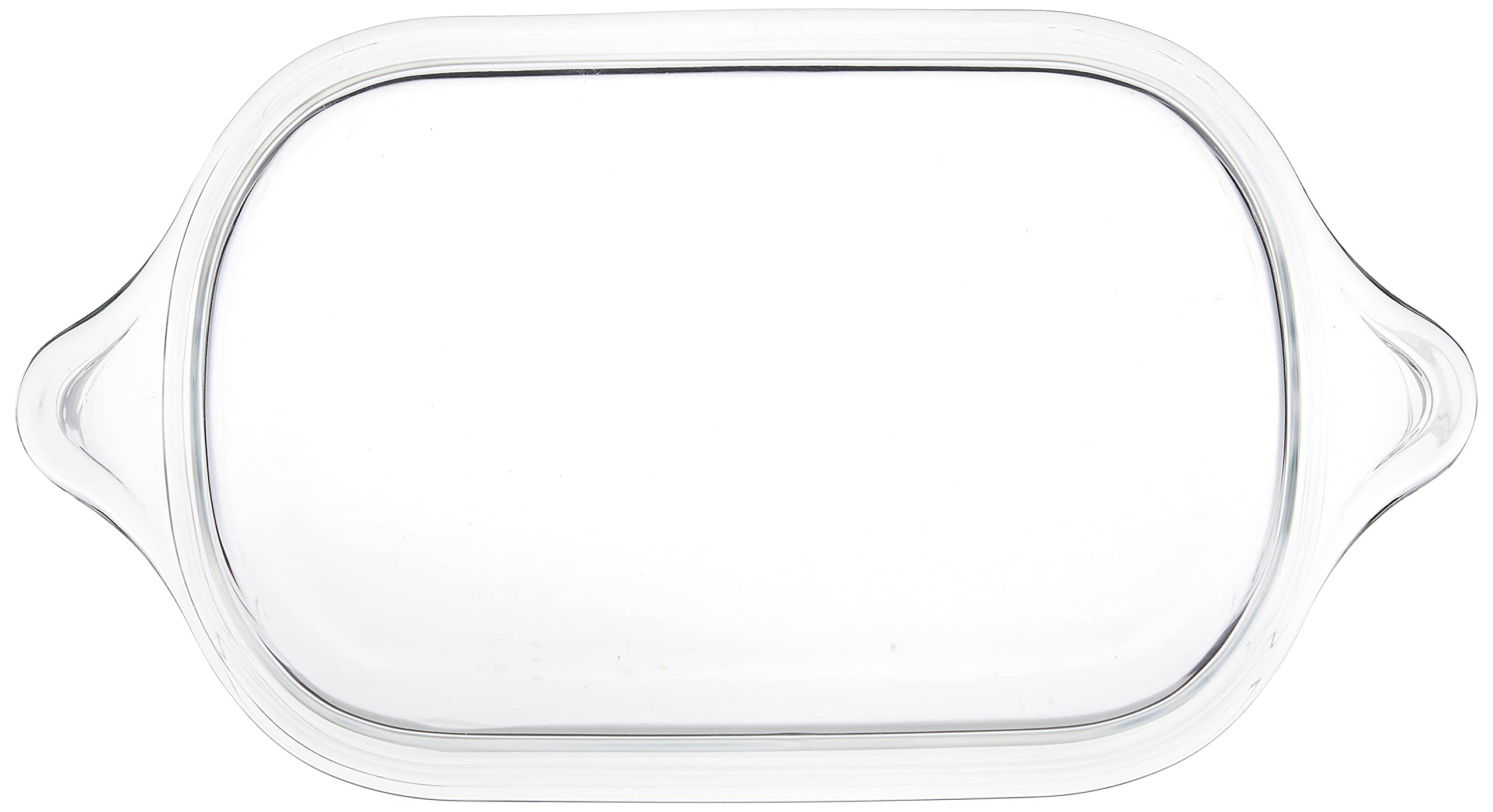 Lock & Lock LLG582 Teglia da Forno Rettangolare in Vetro, 2 L, Trasparente