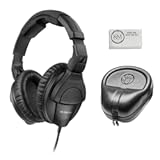 HD 280 Pro Circumaural Closed-Back Monitor Headphones Bundled with Full-Sized Headphone Case + Cleaning Cloth (3 Items)