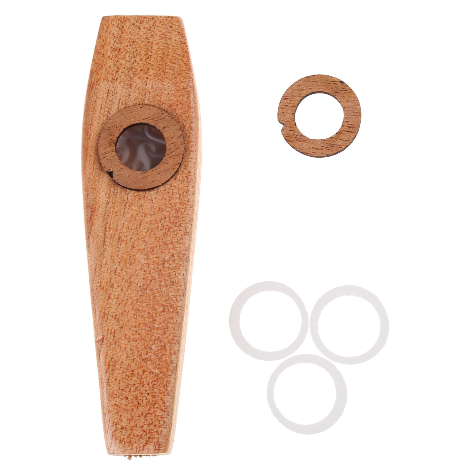 DIIOOMIEEU Wooden Kazoo - Brown Kazoo for Adults & Kids