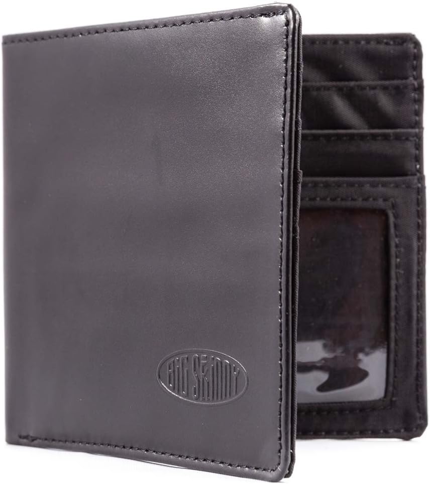 Big Skinny Men's World Leather Bi-Fold Slim Wallet, Holds Up to 35 Cards - Image 5