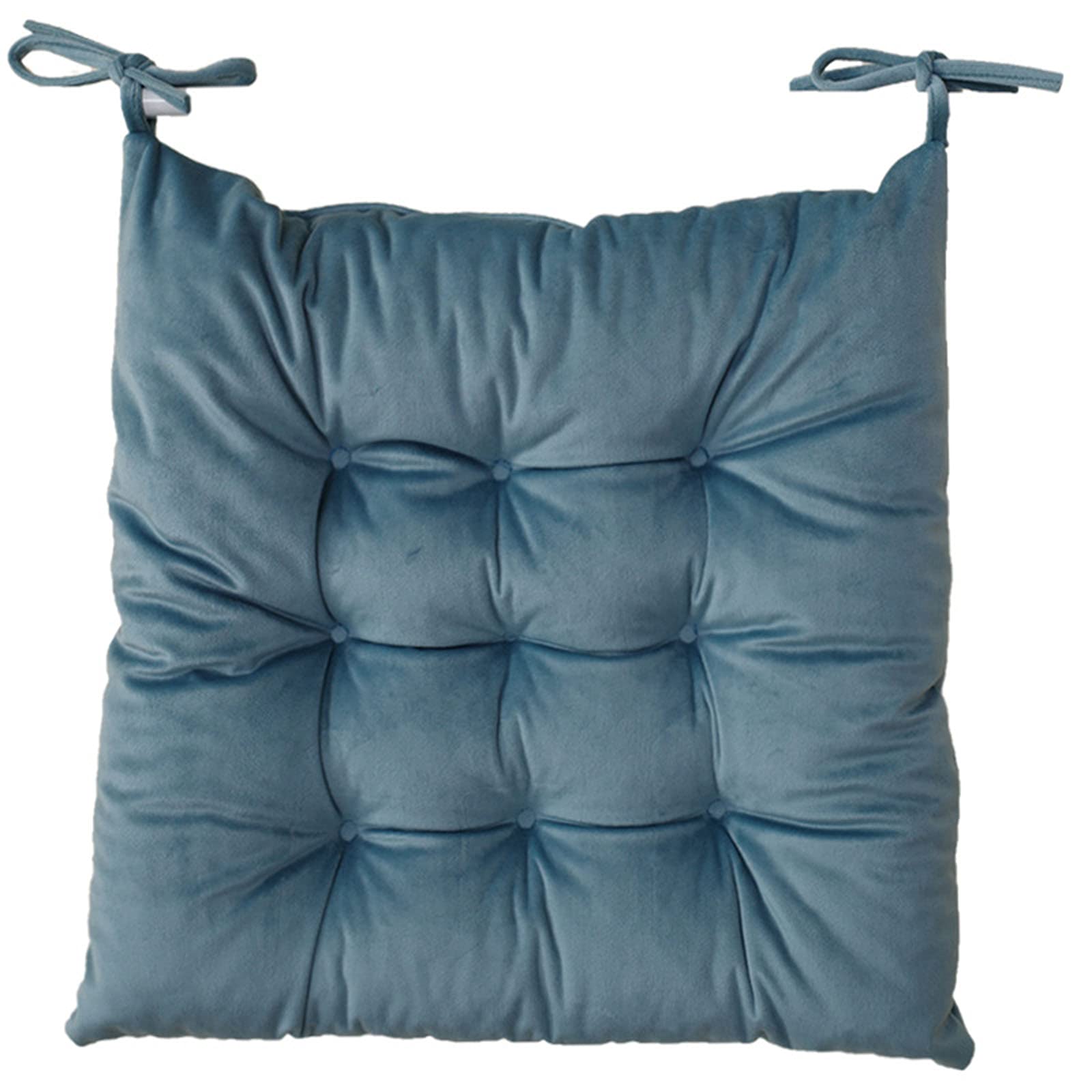 Coussin de Chaise - Lot de 4 Coussins Carrés avec Attaches pour Chaises Coussin de Chaise - Lot de 4 Coussins Carrés avec Attaches pour Chaises