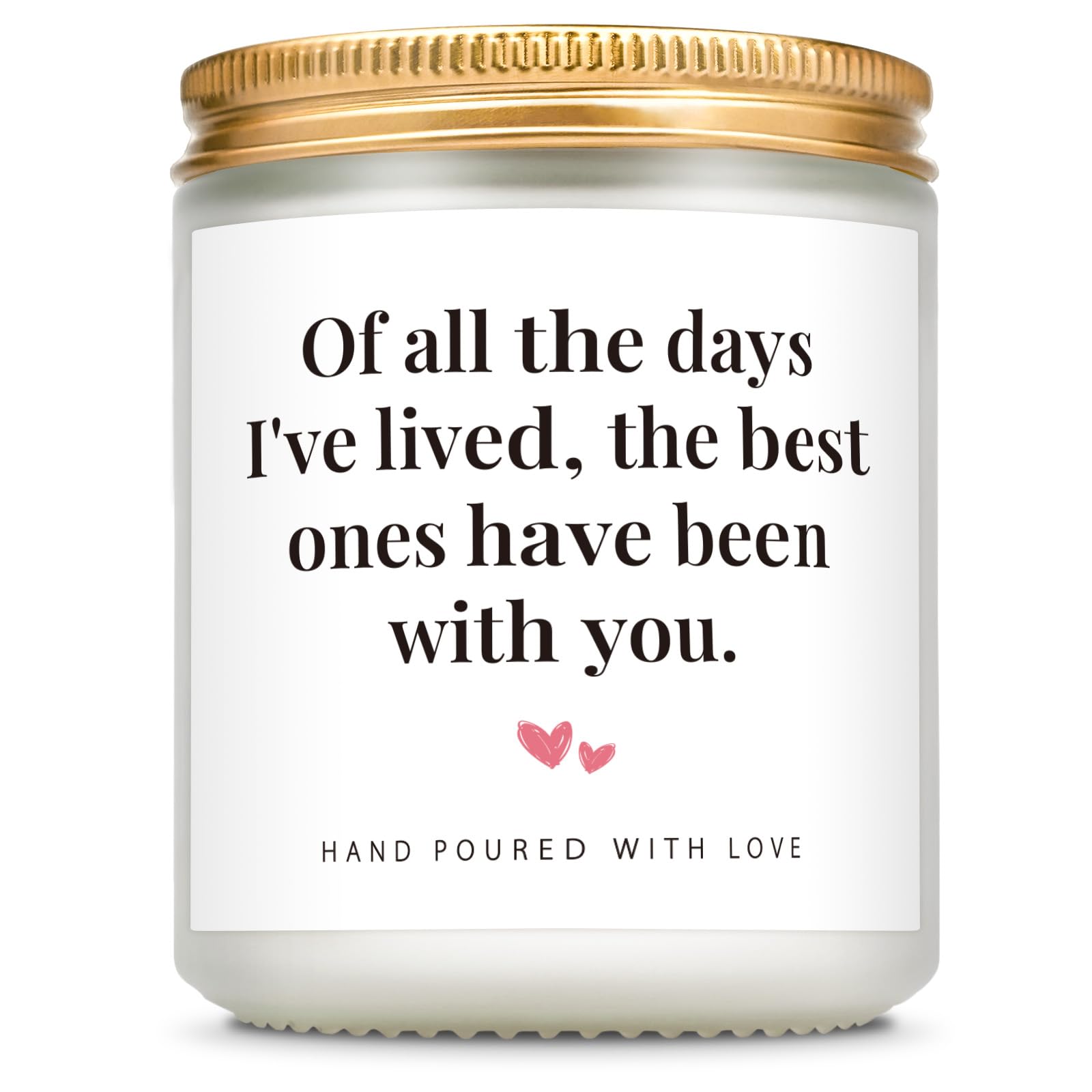 Giftasy Gifts for Her, Romantic Gifts for Girlfriend - Handmade Lavender Scented Soy Wax Candle 7oz, Presents for Girlfriend for Anniversary Birthday Valentines Day Engagement — image 1