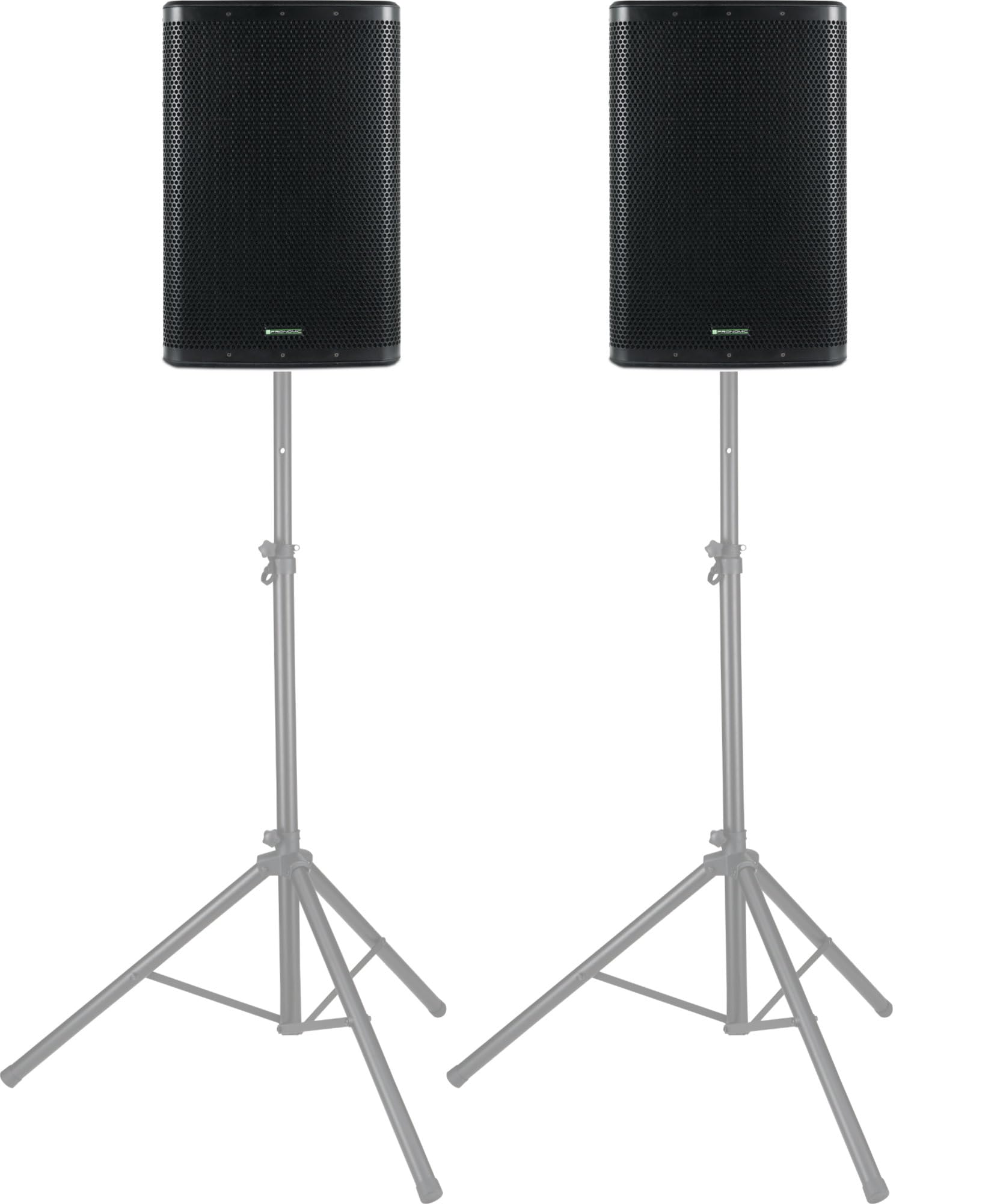 Pronomic C-215 MP 15" Passivbox Stereo Set - 2 Passive 2-Wege Boxen - Belastbarkeit: je 350 Watt (RMS), 1400 Watt (Peak) - Impedanz: 8 Ohm - Max. Schalldruckpegel: 96 dB - Schwarz