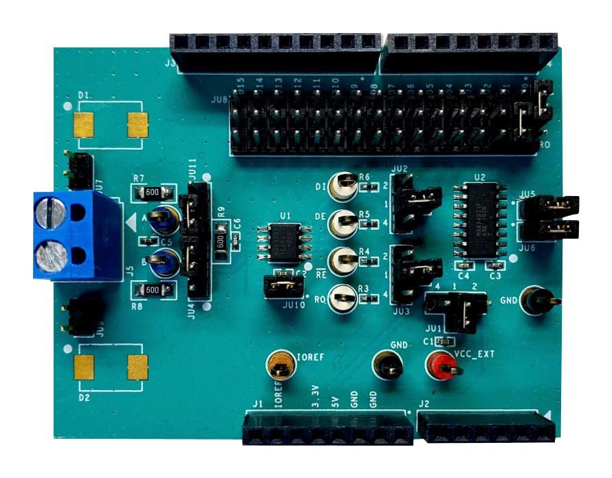 KIT EVAL, TRANSCEPTOR MEDIO DUPLEX RS-485, Kits de desarrollo de interfaz/comunicaciones, Qty.1 | MAX33071ESHLD#