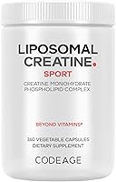 Vista 1 de Codeage Suplemento de monohidrato de creatina liposomal, creatina pura de 2500 mg – suministro de 3 meses, micronizada, músculos de creatinina