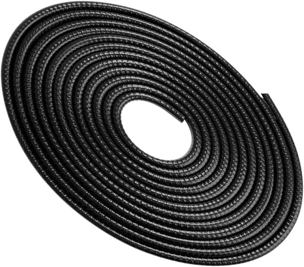 GARVALON 4 Meters Car Door Seal Strip Anti-Collision Weather Stripping Scratch-Resistant Tape Universal Car Door Guard Protection for Vehicle Trim and Soundproofing