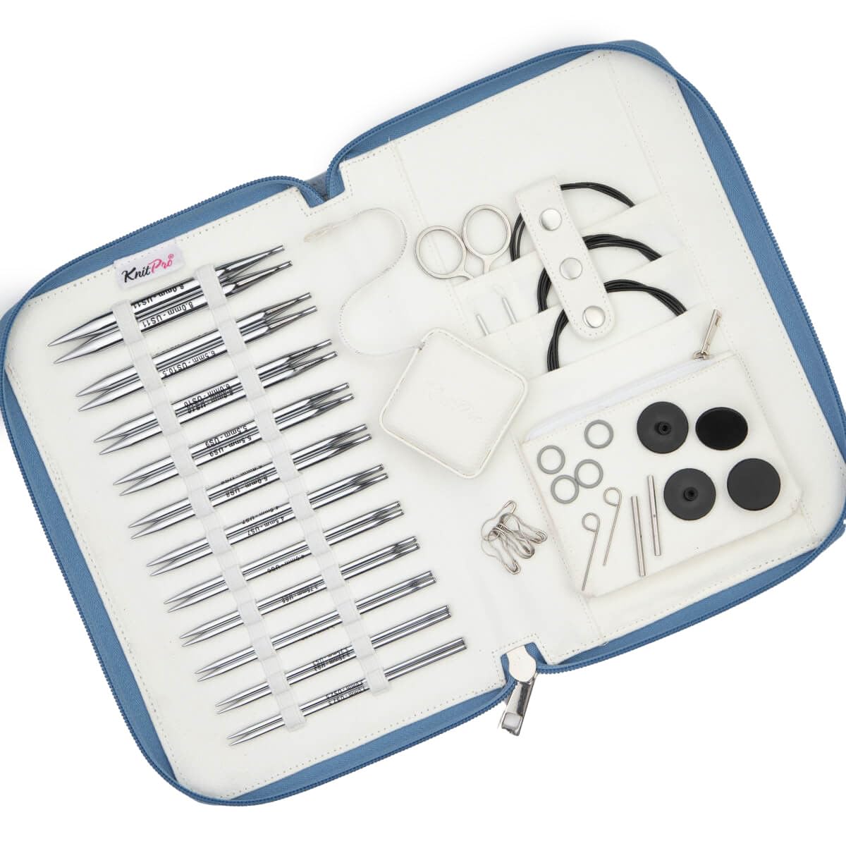 KnitPro Nova Regal Interchangeable Needle Set 5" (13cm), Silver