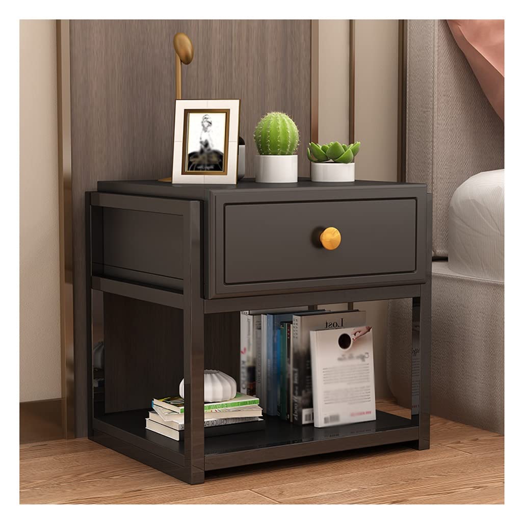 BHGFYXBS Bedside Cabinets Bedside Table Family Sofa Bedside Table Modern Bedside Cabinet Simple Storage Rack Bed Side Tables,A