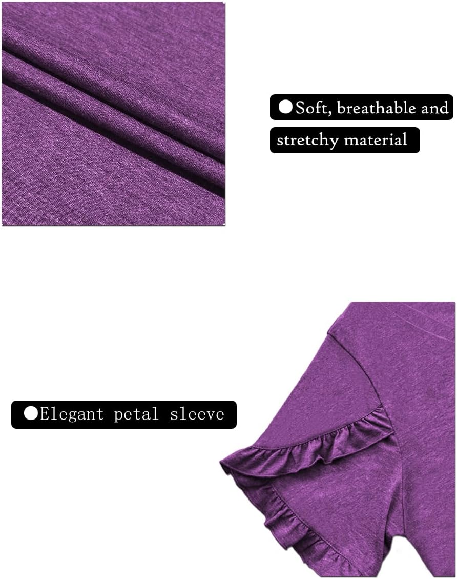 Plus-Size Tops for Women Short Sleeve T Shirts V Neck Tunic Tees XL-5XL - Image 5