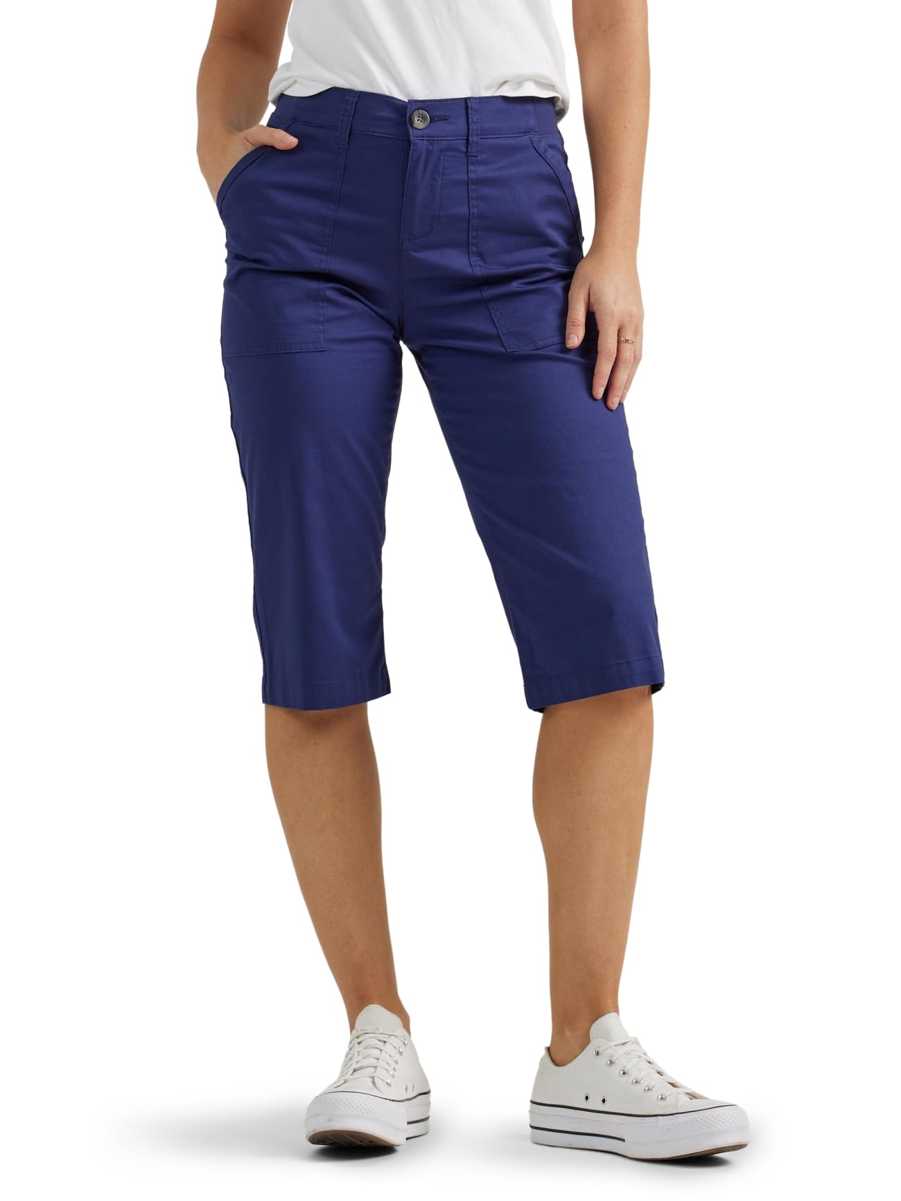 Lee - Pantaloni Capri Flex-to-Go Utility Skimmer, Pantaloni Donna