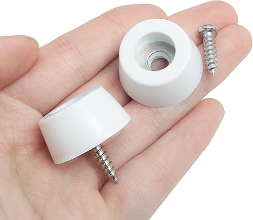 Miniatura 4 de LUORNG 12 almohadillas para patas de muebles con arandela de acero, forma redonda, 26 x 21 x 13, 12 pulgadas, deslizadores de patas de muebles,