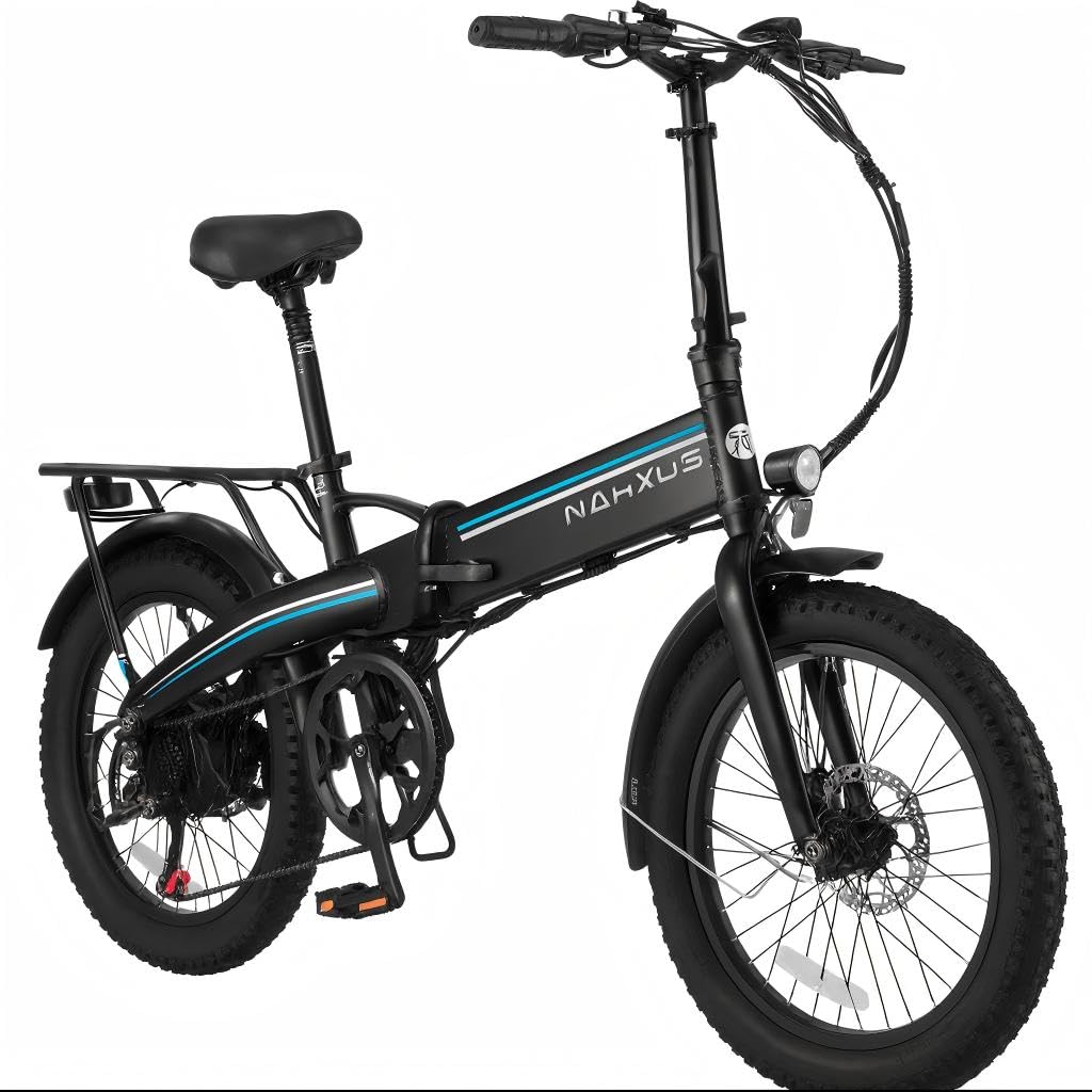 Bicicletta elettrica 20F063 da 20 pollici, batteria da 48 V 11,6 Ah estraibile, motore da 250 W, display LCD, 7 marce, portata 55-80 km, 25 km/h, IPX5 impermeabile per adulti