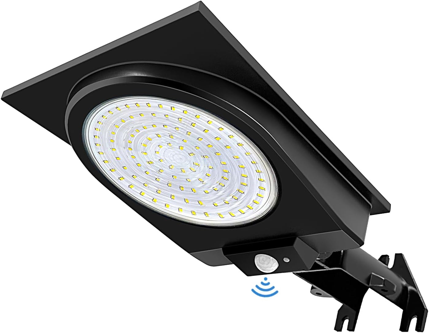 Outdoor Solar Barn Light, 80W Solar Led Security Flood Light Outdoor Motion Sensor, Super Bright 5000K White Dusk to Dawn IP66 Waterproof with Remote Control for Yard, Parking Lot