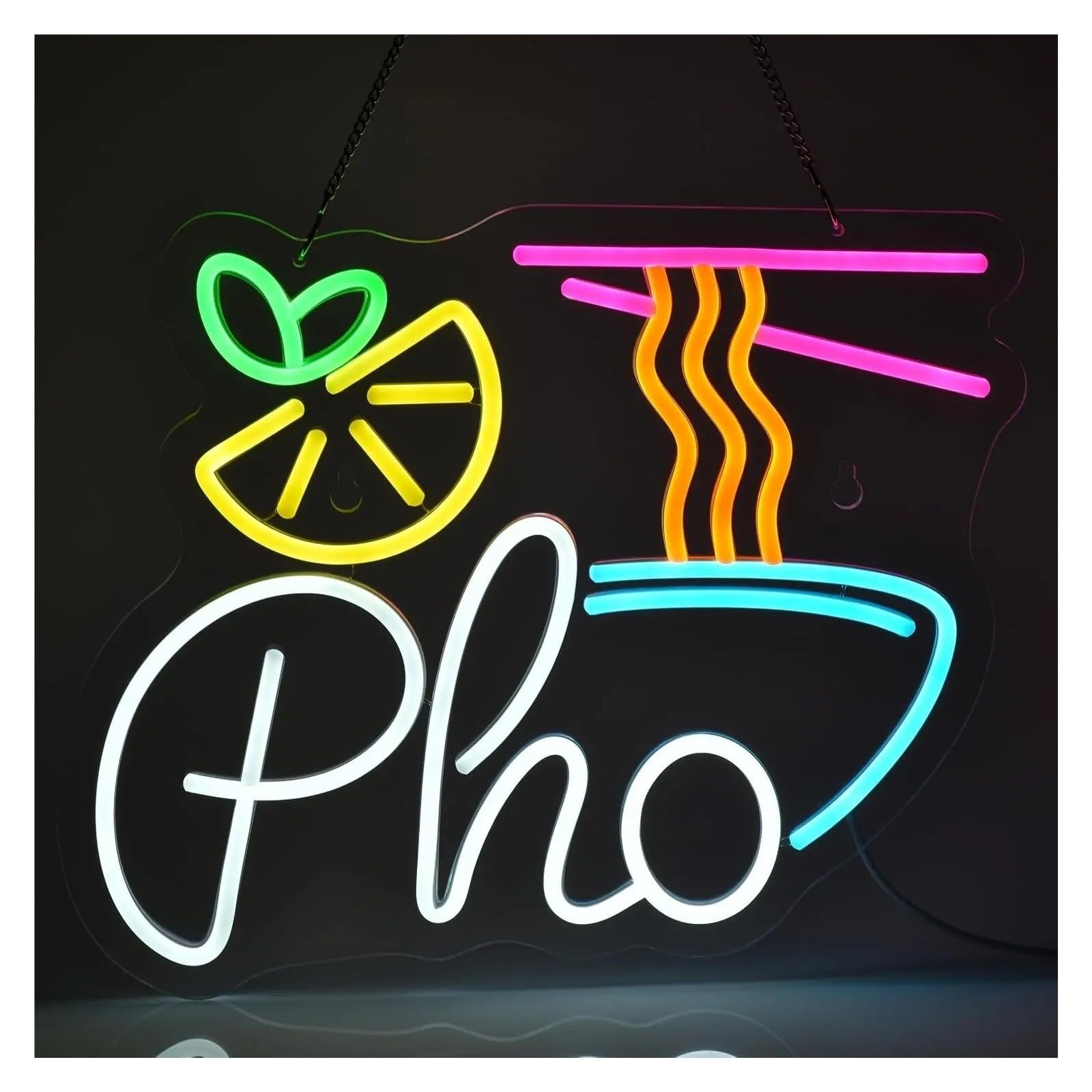 Decoración Lámparas Letrero De Neón LED Fideos Pho