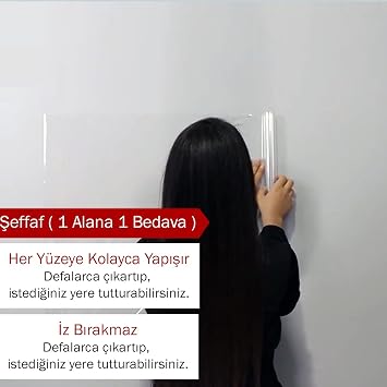 120 x 200 Cm, 2 Transparent Smart Papers, Magic Writing Board with Write Delete Feature