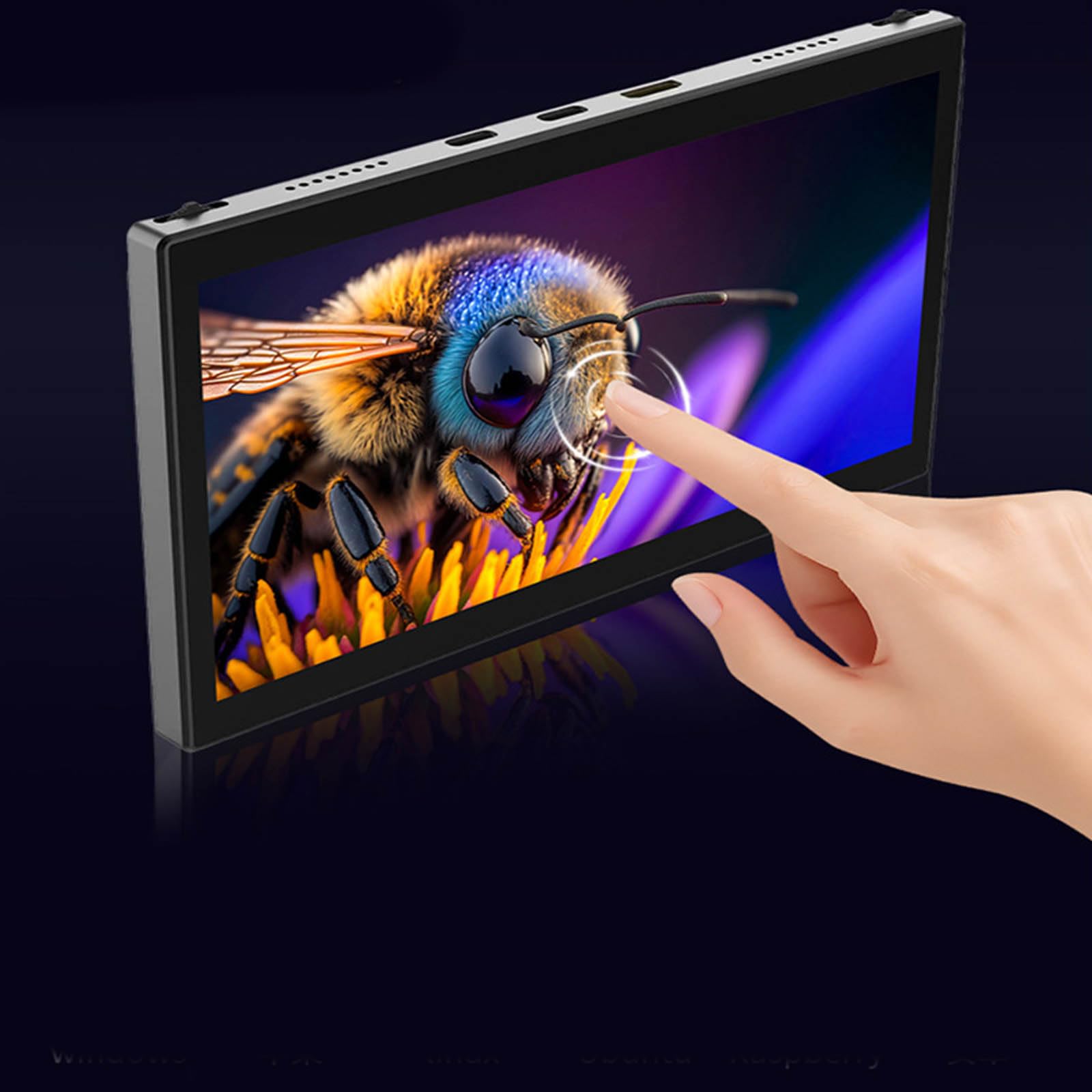 Schermo secondario portatile da 7 pollici 1280x800 per migliorare il multitasking e la produttività Monitor esterno di attività multiple