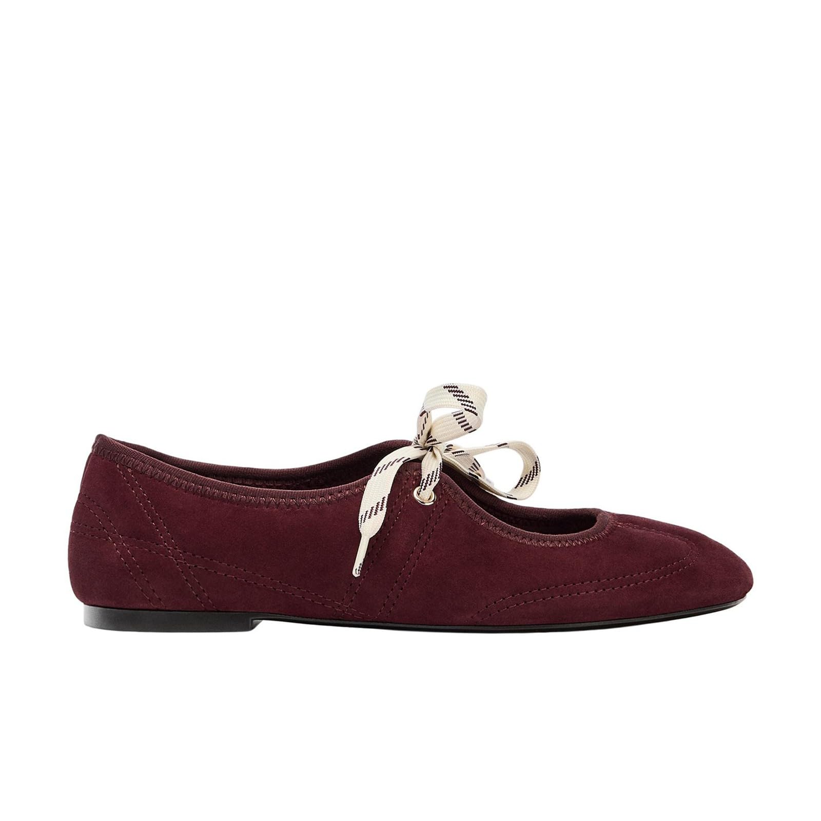 Elegantes Zapatos Tipo Mary Jane de Color Liso con Lazos, Estilo Bailarina, para Uso Diario, Mujer, cómodos y Transpirables, Antideslizantes, Primavera Verano