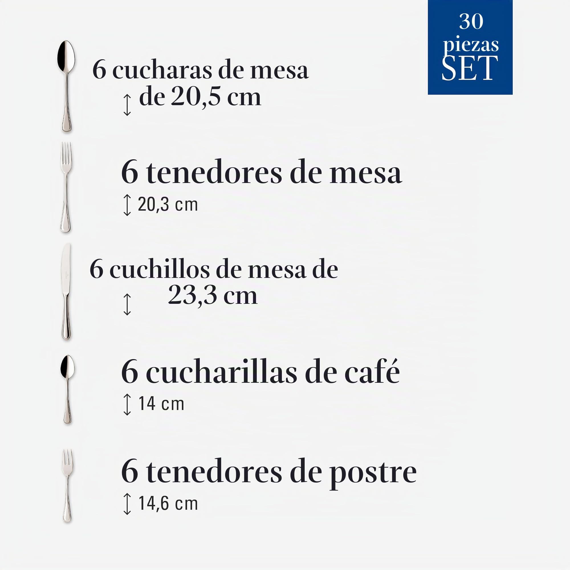 Villeroy & Boch Neufaden Merlemont Cubertería, 38x27x6cm
