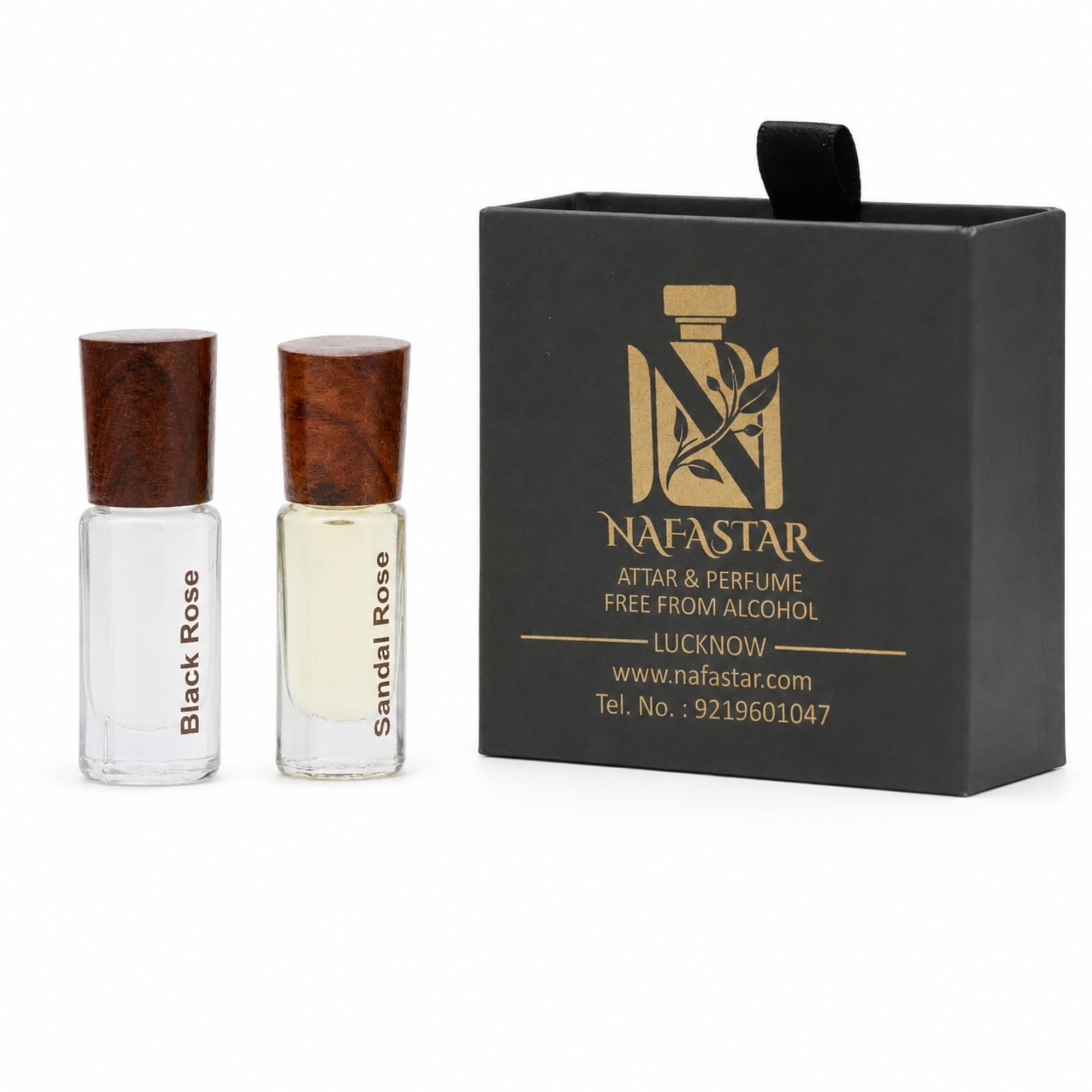 Black Rose & Sandal Rose Attar Combo | Luxury Long-Lasting Fragrance Set-image-30