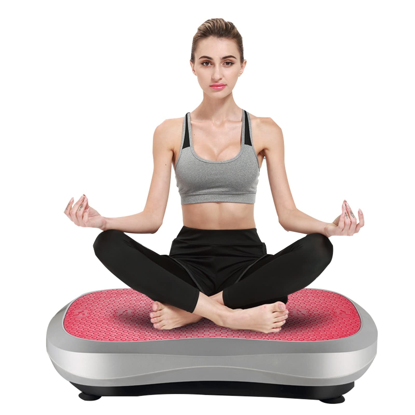Vibration Plate Exercise Machine Full Body Workout Fitness Platform 4D Powerful Motors Oscillation for Home Training