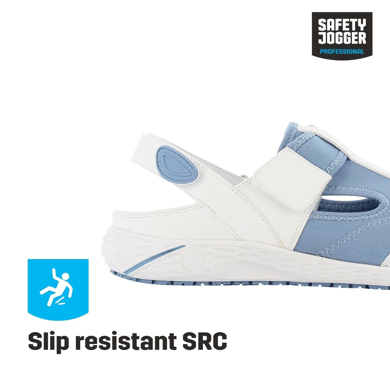 SAFETY JOGGER Chaussure de Sécurité pour Femme - Aliza - Chaussure de Travail Légère et Confortable avec Scratch - Idéales pour Infirmières et Cuisine - Antidérapantes - Oxypas