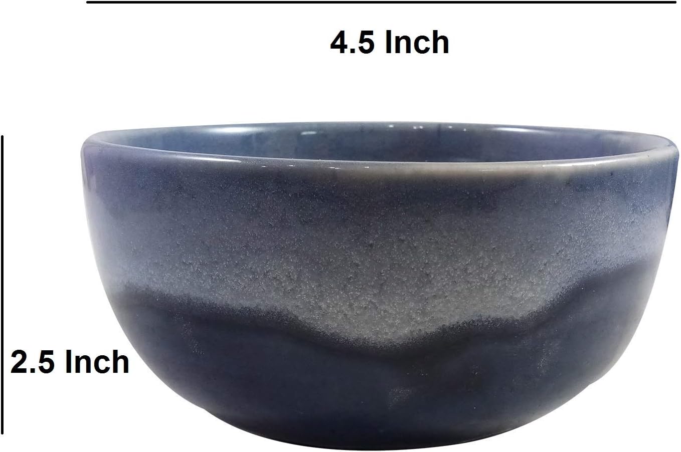 Handicraft Ceramic Serving Bowl Set of 3 Mixing Bowls Fruit Bowl Snack Bowl, 350 ml. Best Gifting Made By Awarded Indian Artisan