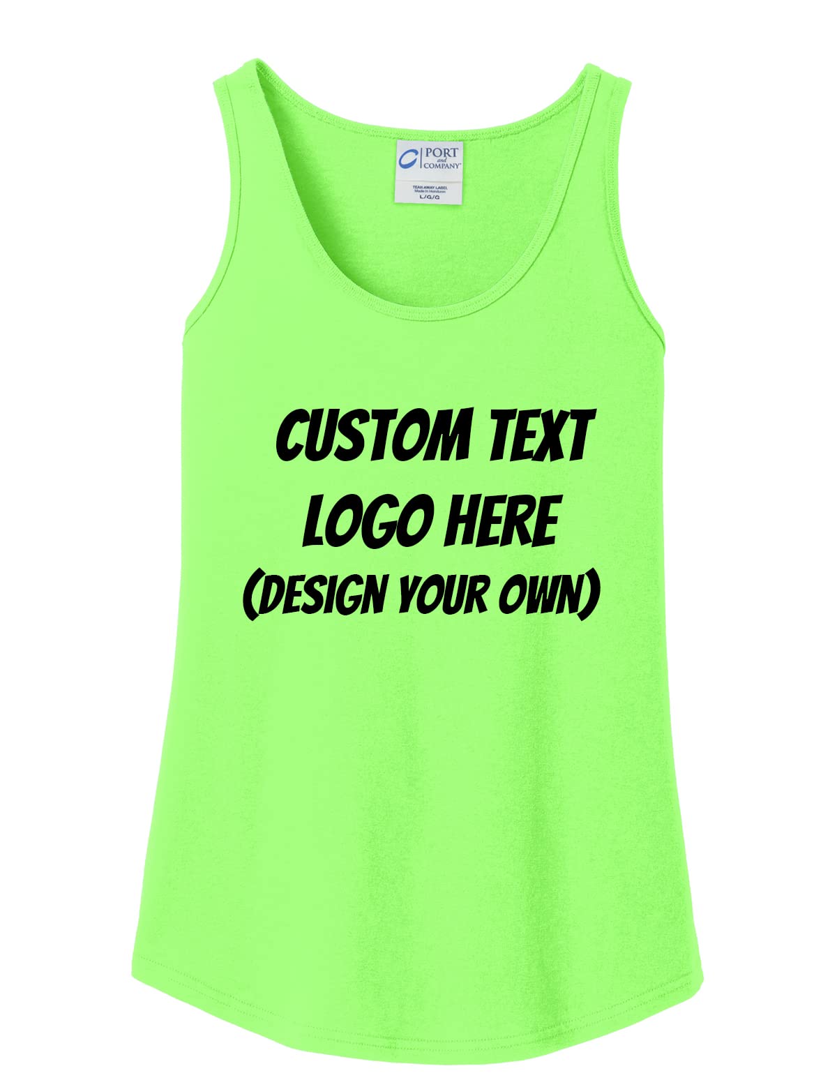 INK STITCH Women Lpc54tt Custom Design Your Own Printing Cotton Tank Tops